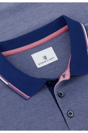 State of Art Poloshirt Piqu? SS P Kobalt