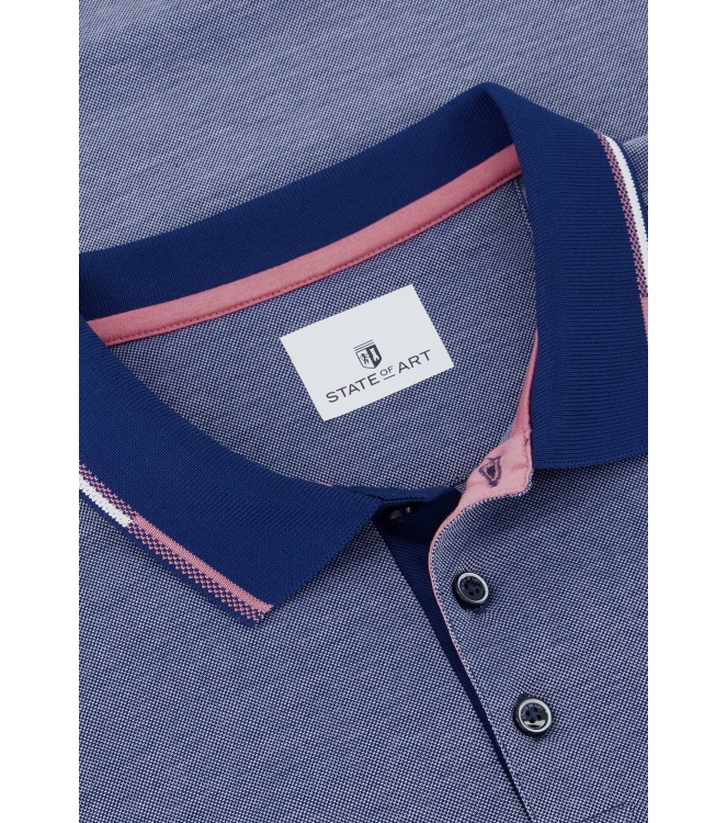 State of Art Poloshirt Piqu? SS P Kobalt