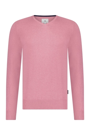 State of Art Pullover V-Neck Plai Flamingo
