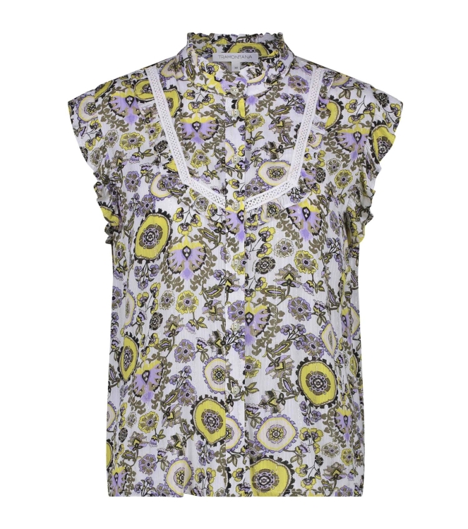 Tramontana Blouse White Ornaments Print Whites