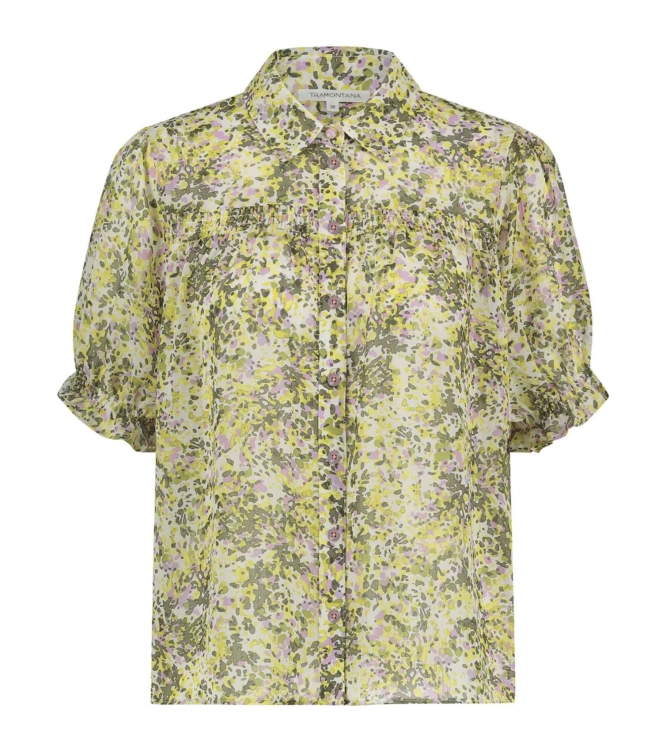 Tramontana Blouse Watercolors Print Yellows