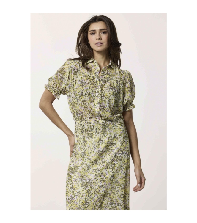 Tramontana Blouse Watercolors Print Yellows