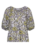 Tramontana Top White Ornaments Print whites
