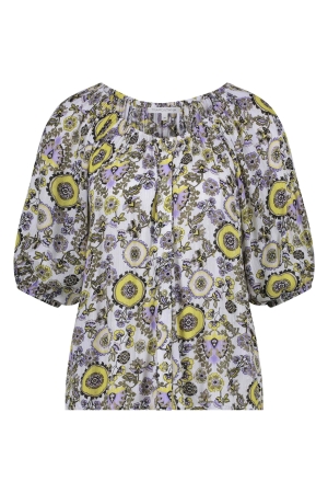 Tramontana Top White Ornaments Print whites