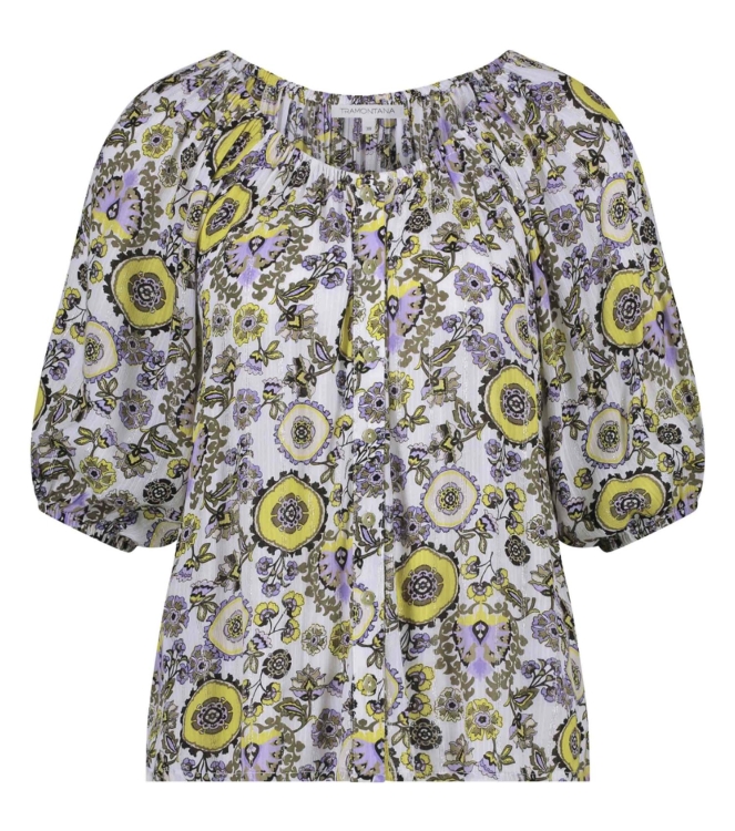 Tramontana Top White Ornaments Print whites