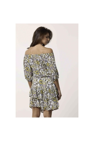 Tramontana Top White Ornaments Print whites
