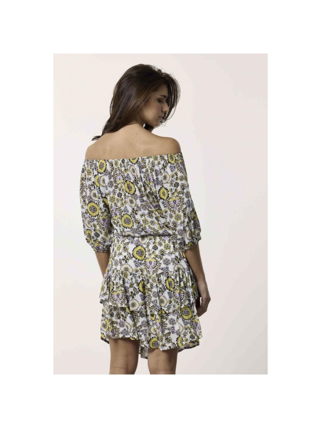 Tramontana Top White Ornaments Print whites