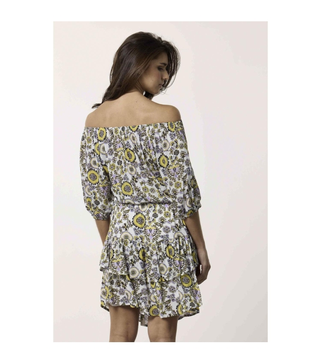 Tramontana Top White Ornaments Print whites