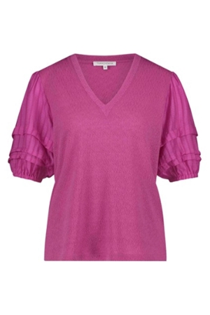 Tramontana Top Pintuck Sleeves Black
