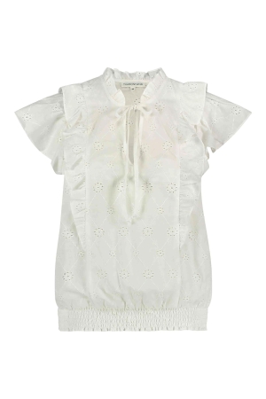 Tramontana Top Broderie Anglaise White