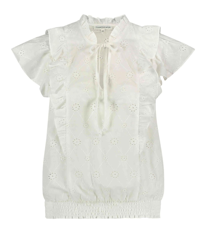 Tramontana Top Broderie Anglaise White