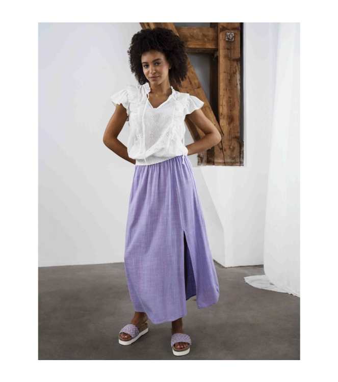 Tramontana Top Broderie Anglaise White