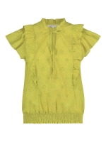 Tramontana Top Broderie Anglaise Lime