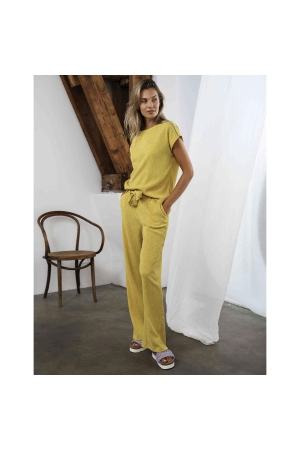 Tramontana Trousers Fancy Structure Lime