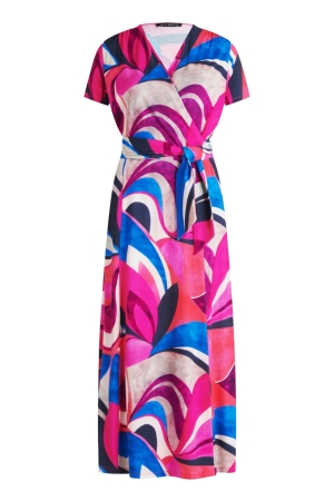 Betty Barclay Kleid Lang 1/2 Arm 4881 Pink/blue