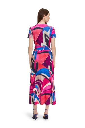 Betty Barclay Kleid Lang 1/2 Arm 4881 Pink/blue