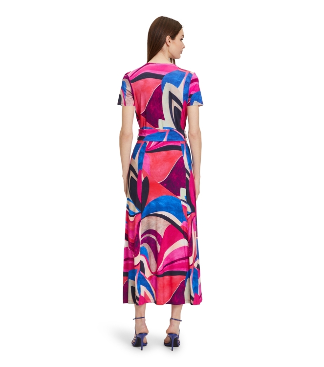 Betty Barclay Kleid Lang 1/2 Arm 4881 Pink/blue