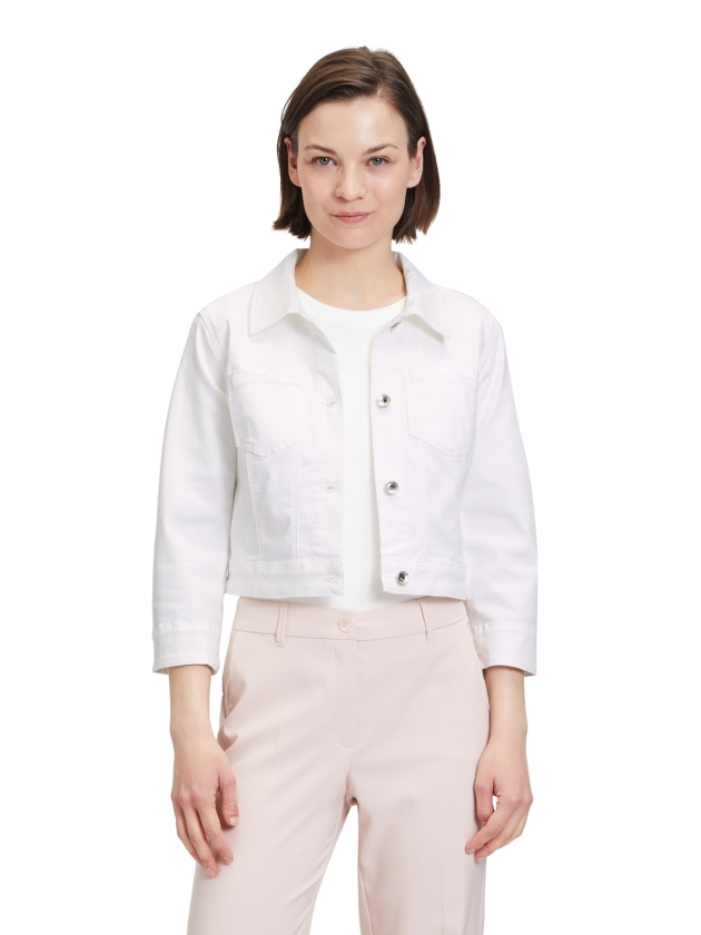 Betty Barclay Blazerjacke Kurz 3/4 Arm 1620 White denim