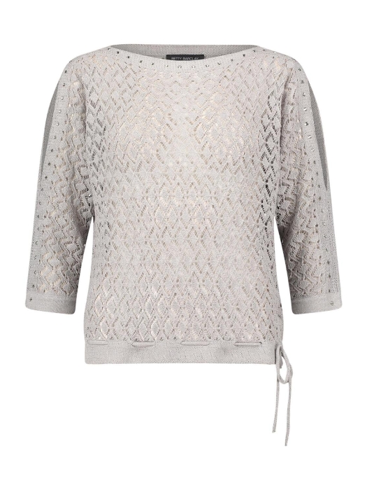 Betty Barclay Strickpullover Kurz 3/4 Arm 9008 Light stone