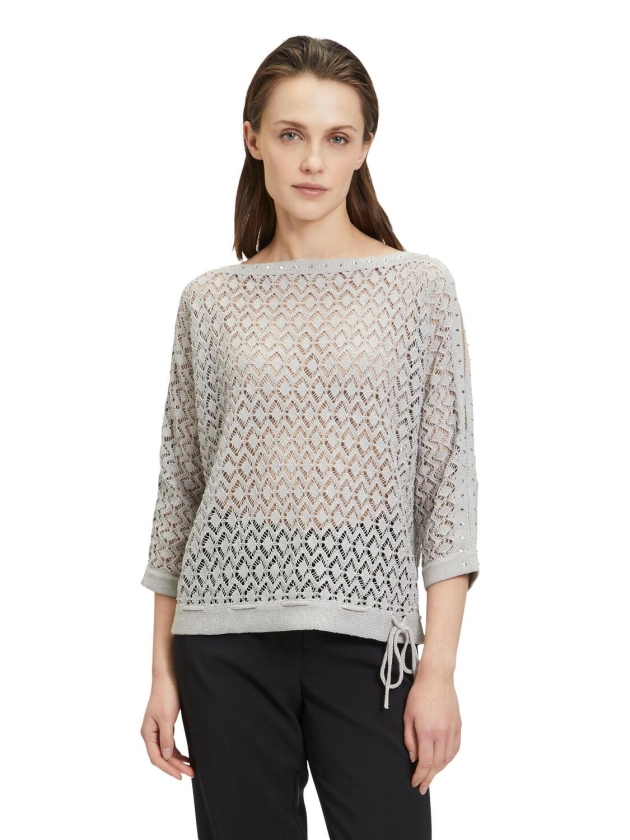 Betty Barclay Strickpullover Kurz 3/4 Arm 9008 Light stone