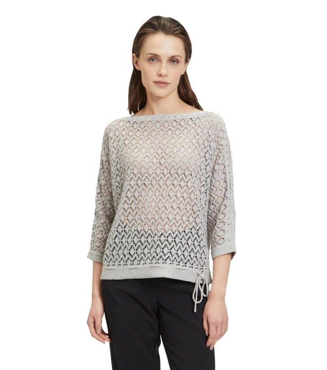 Betty Barclay Strickpullover Kurz 3/4 Arm 9008 Light stone