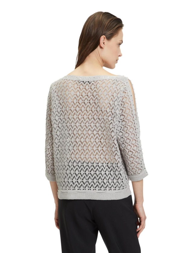 Betty Barclay Strickpullover Kurz 3/4 Arm 9008 Light stone
