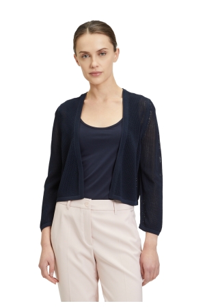 Betty Barclay Strickjacke Kurz 3/4 Arm 8345 Dark Sky