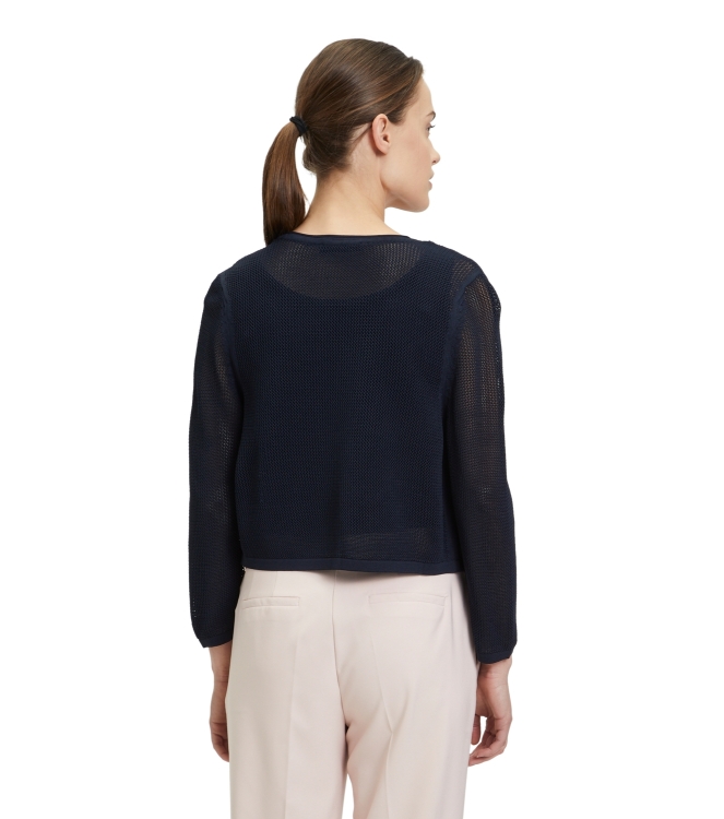 Betty Barclay Strickjacke Kurz 3/4 Arm 8345 Dark Sky