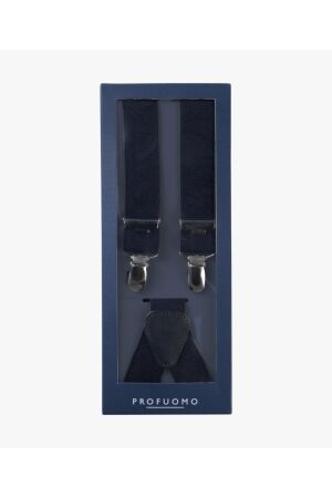 Profuomo BRACES SOLID NAVY Marine