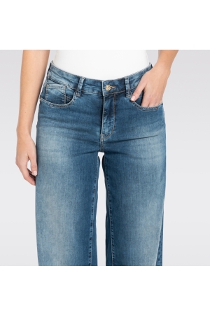 MAC RICH PALAZZO D585 Navy heavy wash