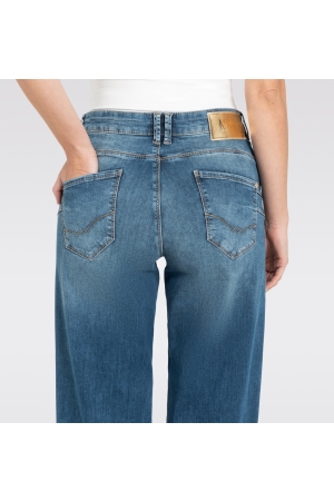 MAC RICH PALAZZO D585 Navy heavy wash
