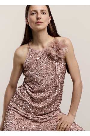 Summum Woman QUINTY: Singlet Sequins Party 509 Cava