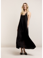 Summum Woman Dress Solid Satin 990 Black