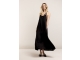 Summum Woman Dress Solid Satin 990 Black