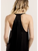 Summum Woman Dress Solid Satin 990 Black