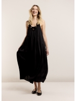 Summum Woman Dress Solid Satin 990 Black