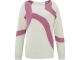 Yaya Sweater with jacquard Bone white dessin