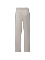 Yaya Soft woven wide leg trousers w Silver linning beige melange