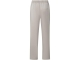 Yaya Soft woven wide leg trousers w Silver linning beige melange