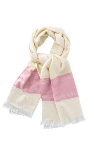 Yaya Melange Border Scarf