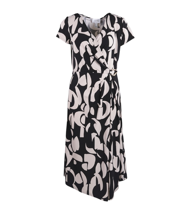 Joseph Ribkoff LDS Dress 3882 Black/Ecru