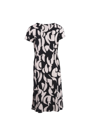 Joseph Ribkoff LDS Dress 3882 Black/Ecru