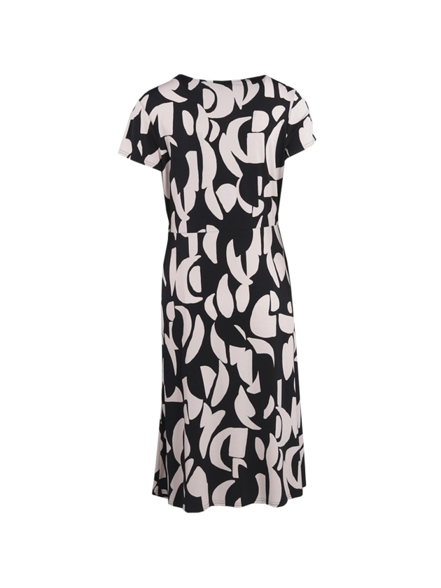 Joseph Ribkoff LDS Dress 3882 Black/Ecru
