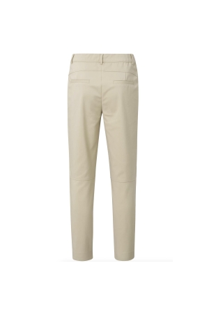 Yaya Slim fit trousers with fancy s White pepper beige