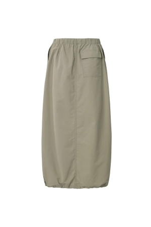 Yaya Nylon cargo midi skirt with el