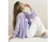 Yaya Oversized blouse w. functional Bougainvillea purple
