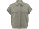 Yaya Sleeveless blouse jacket Army green