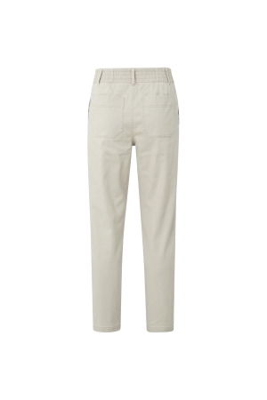 Yaya Woven loose fit trousers with Gray morn beige