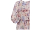 Yaya Printed dress w. ballon slv Flamingo plume pink dessin