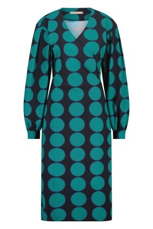 Studio Anneloes Laudie big dot dress 6973 darkblue/dark green